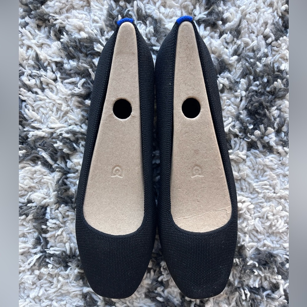 Rothy’s Microcheck Black Flats, Size 11, Brand New 🖤